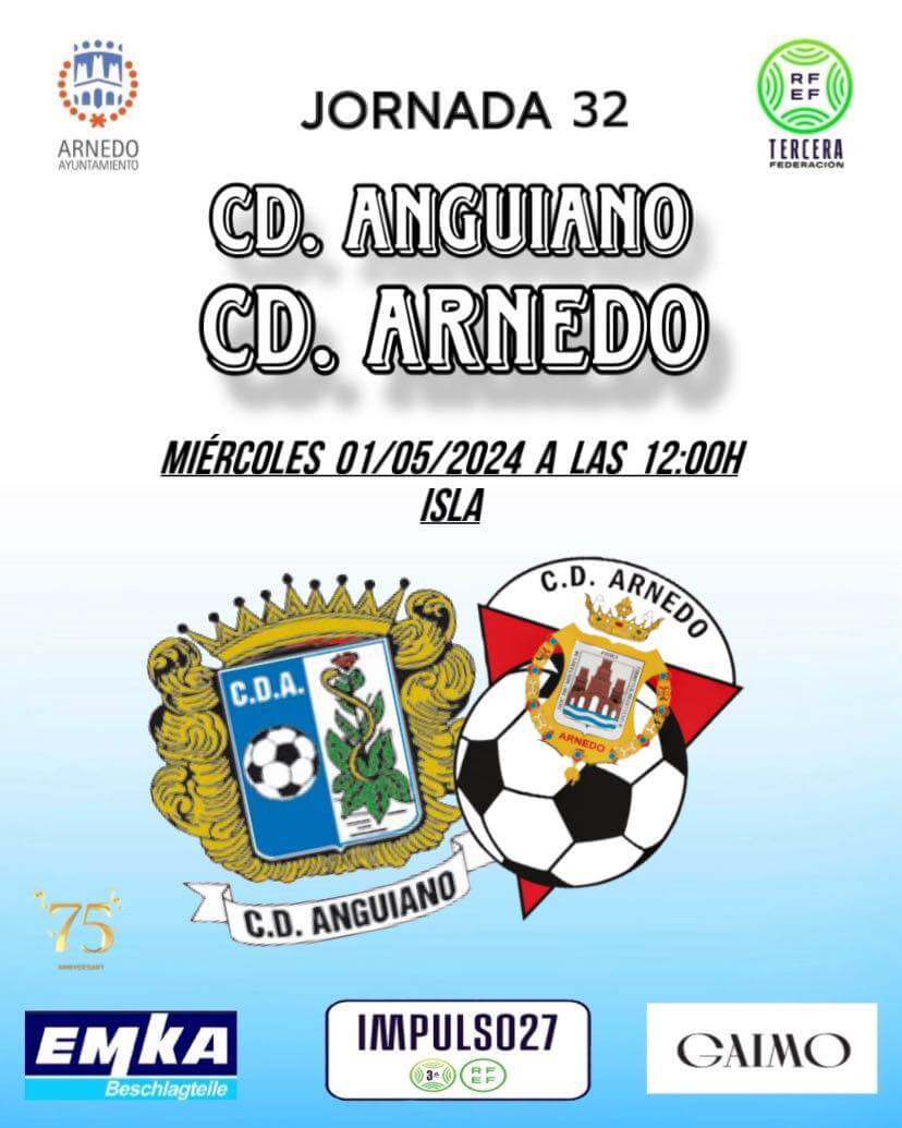 Lee más sobre el artículo El CD Arnedo de fútbol de Tercera RFEF juega el miércoles 1 de mayo frente al Anguiano