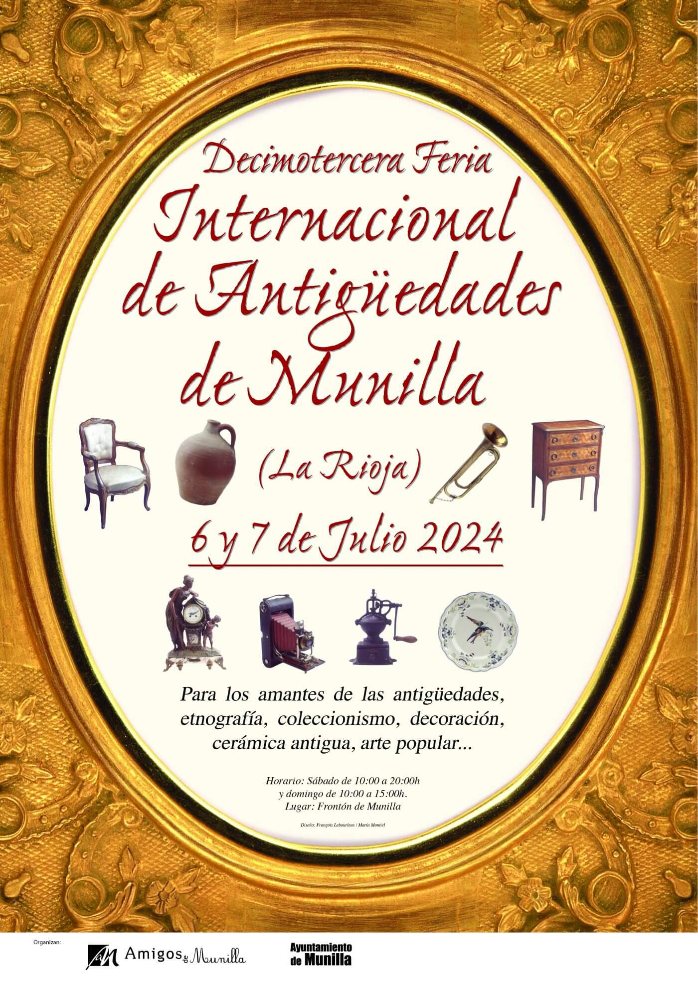 Lee más sobre el artículo Munilla acogerá el fin de semana del 6 y 7 de julio su XIII Feria Internacional de Antigüedades