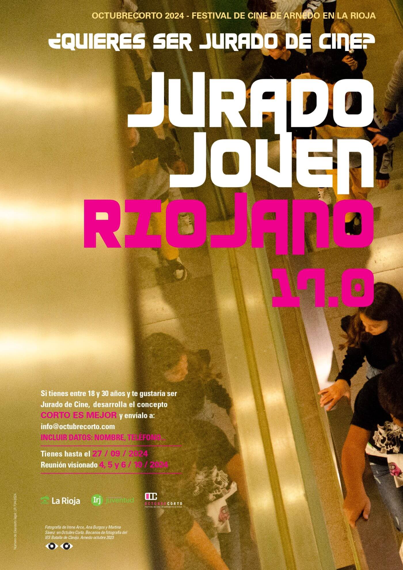 Lee más sobre el artículo “Octubre Corto” e IRJ convocan el concurso para elegir al Jurado Joven Riojano de la 26ª edición del festival de cine de Arnedo