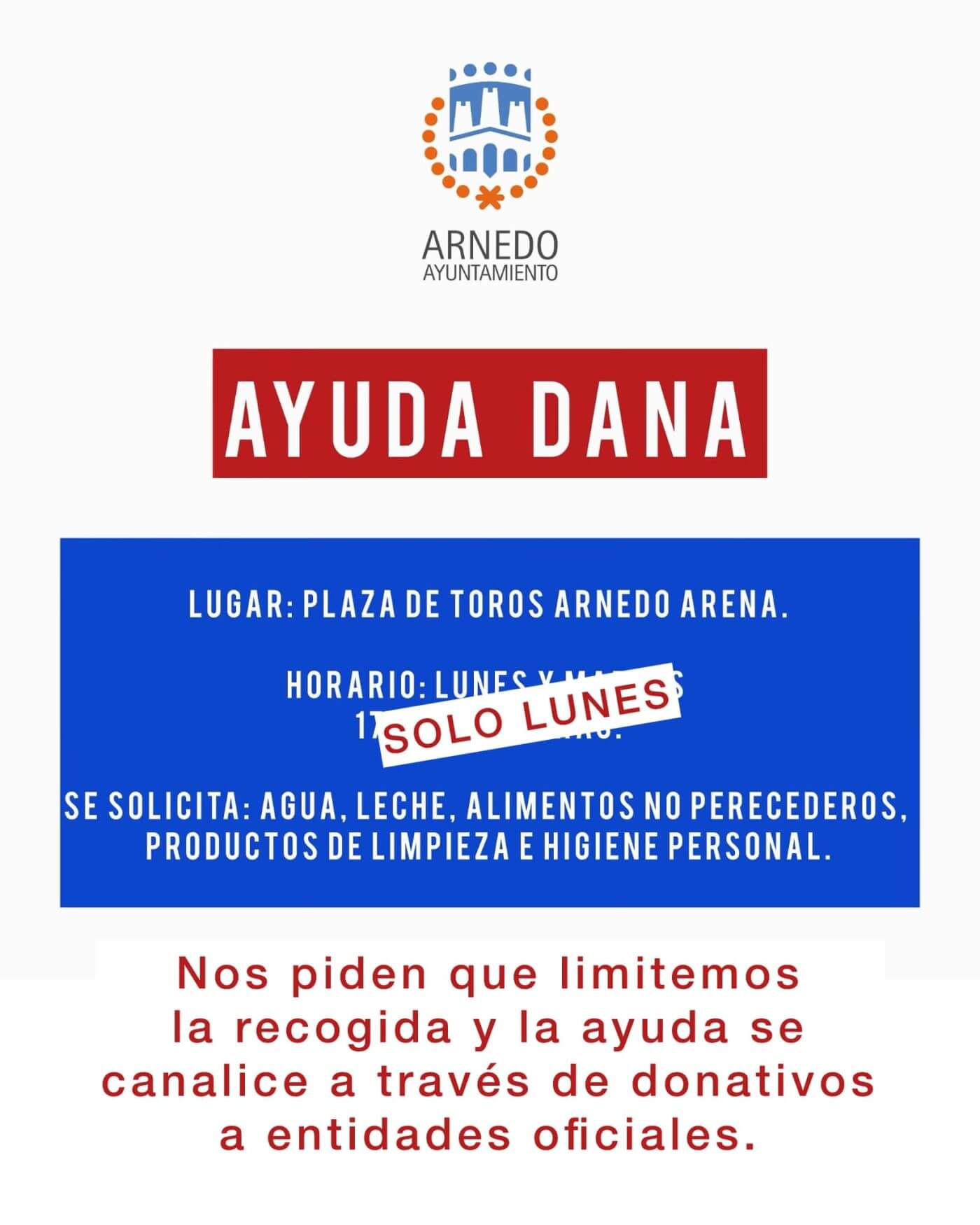 Lee más sobre el artículo El Ayuntamiento de Arnedo se suma a la ayuda a los afectados por la DANA promovida por las Federaciones de Municipios de España y La Rioja