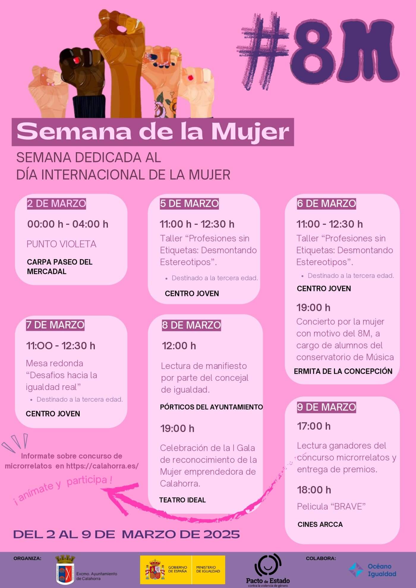 Lee más sobre el artículo La Semana de la Mujer de Calahorra se celebrará del 2 al 9 de marzo con actividades culturales para todas las edades