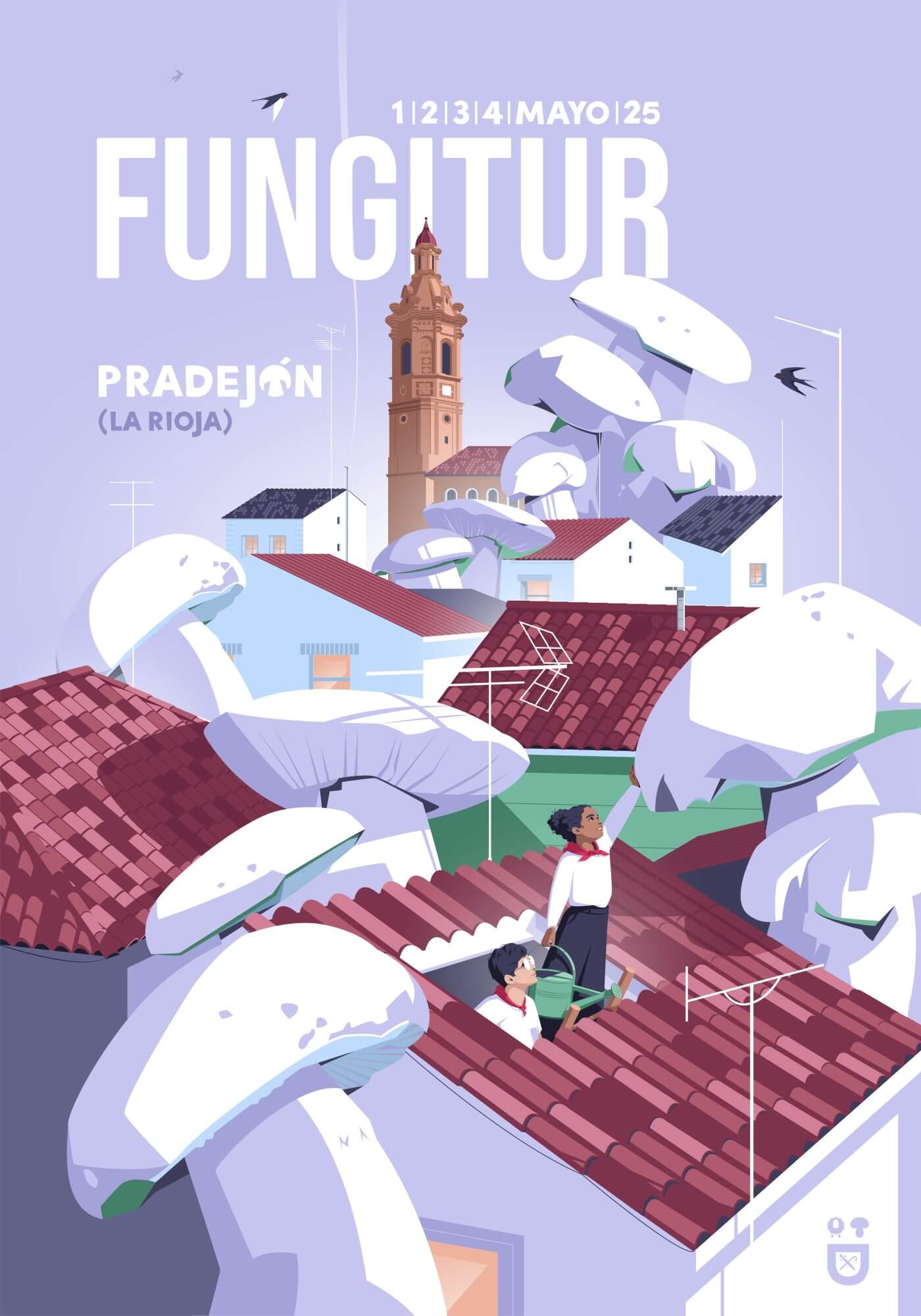 Lee más sobre el artículo Pradejón presenta el cartel oficial de «Fungitur 2025», obra del ilustrador Javier Navarrete, «El chico llama»