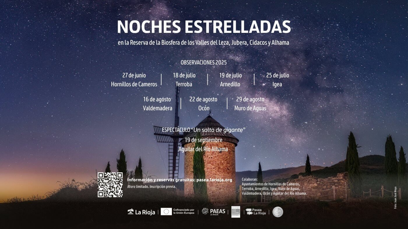 Lee más sobre el artículo El programa ‘Noches Estrelladas de la Reserva de la Biosfera’ incluye siete jornadas de observación y la novedad del espectáculo ‘Un salto de gigante’