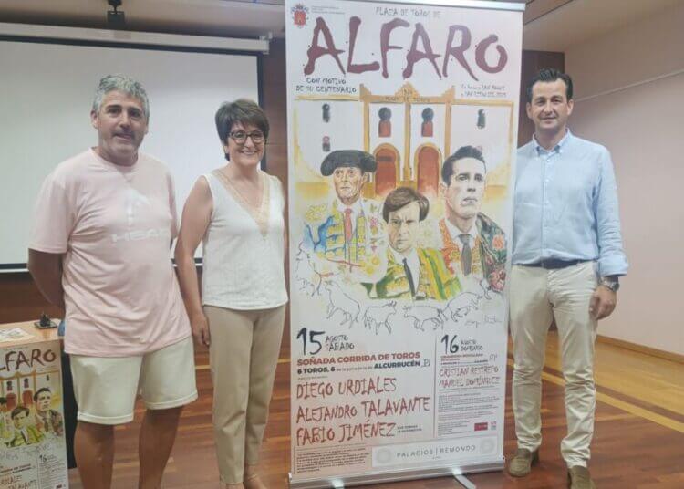 Lee más sobre el artículo Una corrida de toros, con la alternativa de Fabio Jiménez, y una novillada sin picadores integran la feria taurina de Alfaro en el centenario de su plaza