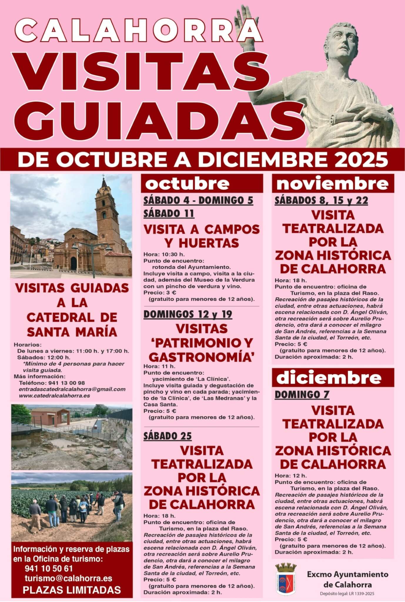 Lee más sobre el artículo El Ayuntamiento de Calahorra oferta diez visitas guiadas entre octubre y diciembre