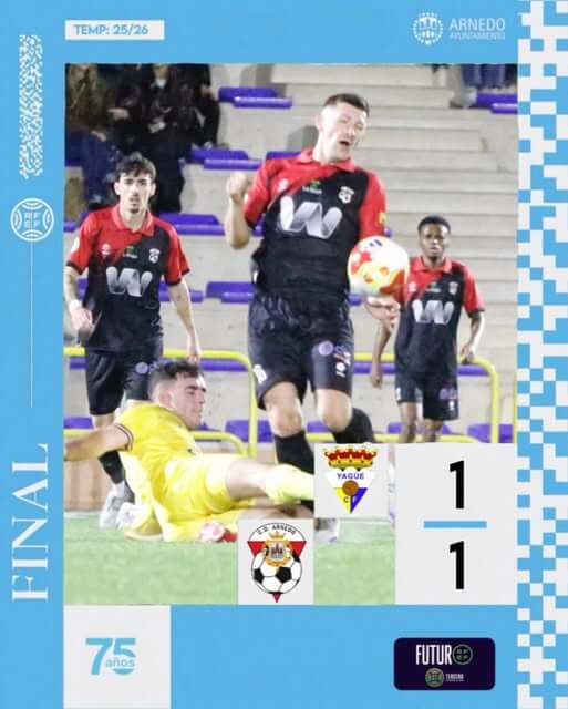 Lee más sobre el artículo El CD Arnedo de Tercera RFEF jugará el domingo 22 de noviembre en ‘Sendero’ tras empatar ante el Yagüe