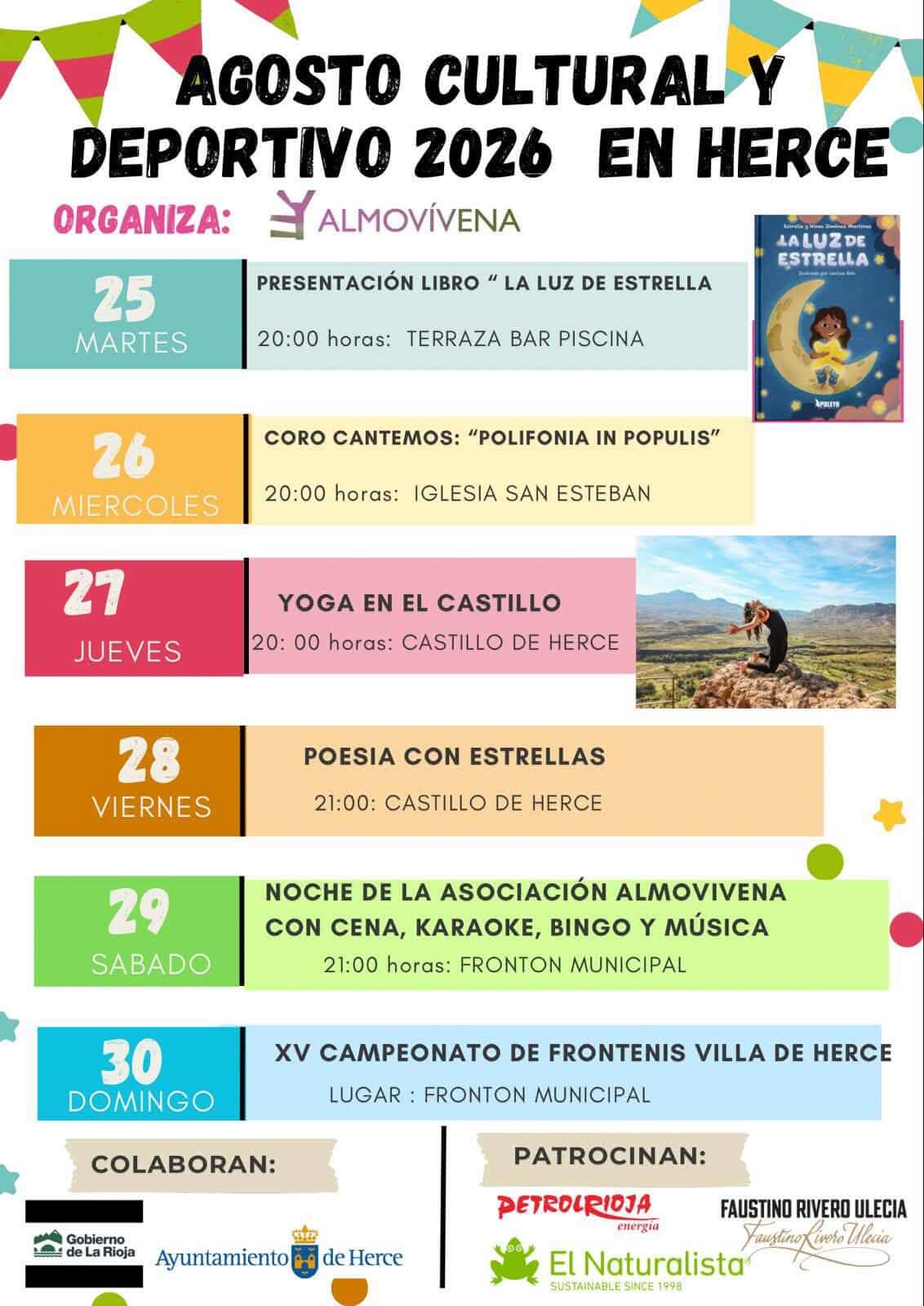 Lee más sobre el artículo La Asociación Almovívena de Herce presenta su programa ‘Agosto Cultural y Deportivo 2026’