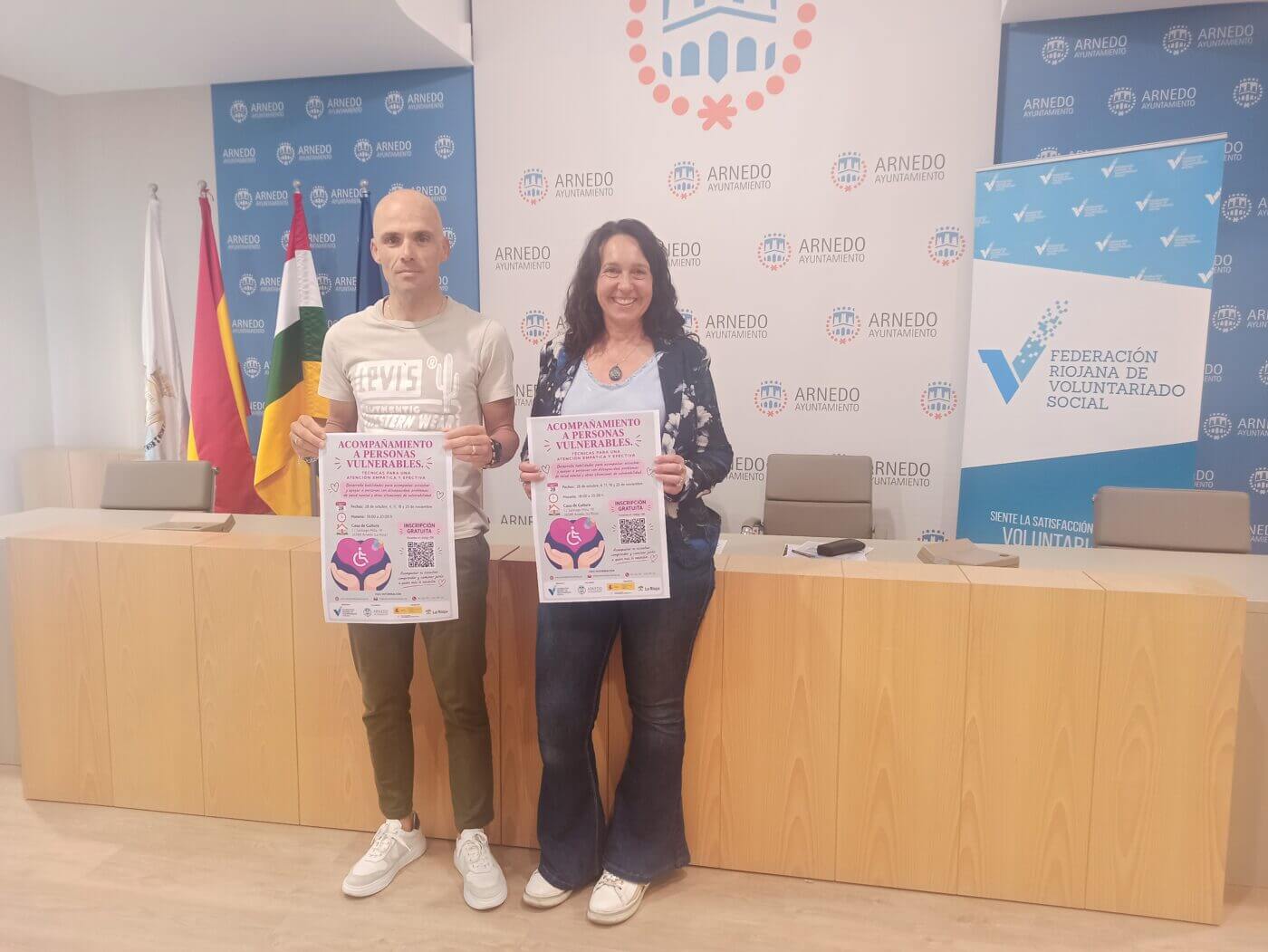 Lee más sobre el artículo El Ayuntamiento de Arnedo y la Federación Riojana de Voluntariado Social organizan un curso de voluntariado para acompañar a personas vulnerables