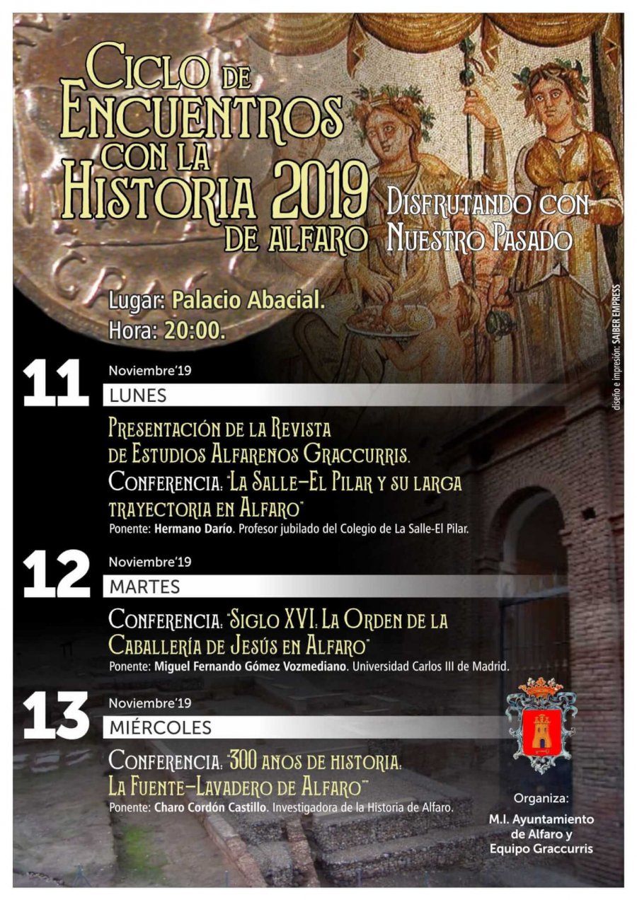 ALFARO cartel encuentros con la historia