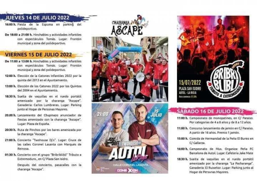 AUTOL cartel fiestas juventud 1