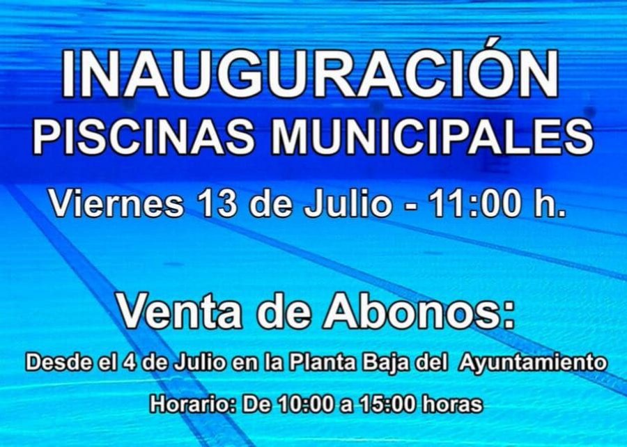 AUTOL cartel inauguracion piscinas