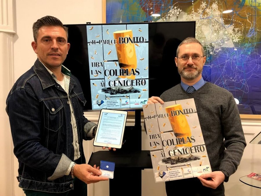 CALAHORRA campaña contra colillas tabaco
