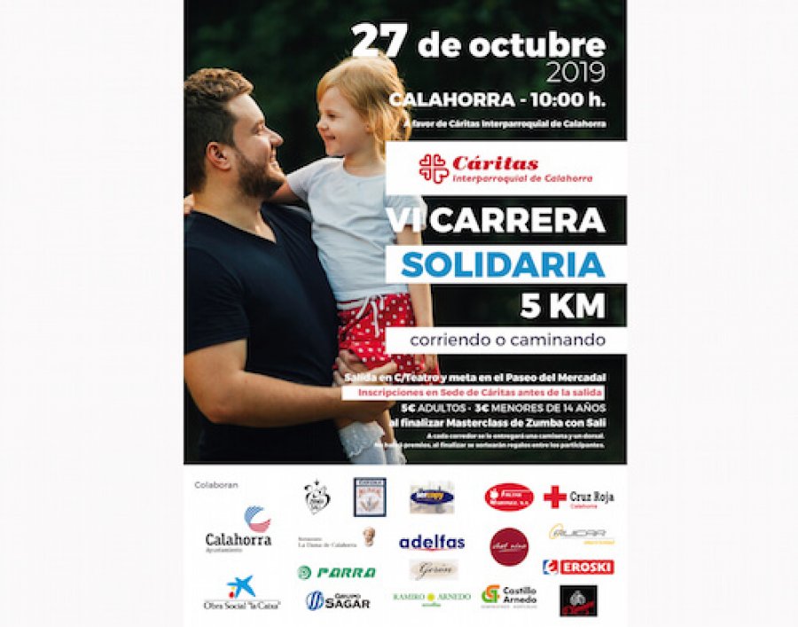 CALAHORRA cartel carrera Cáritas 2019