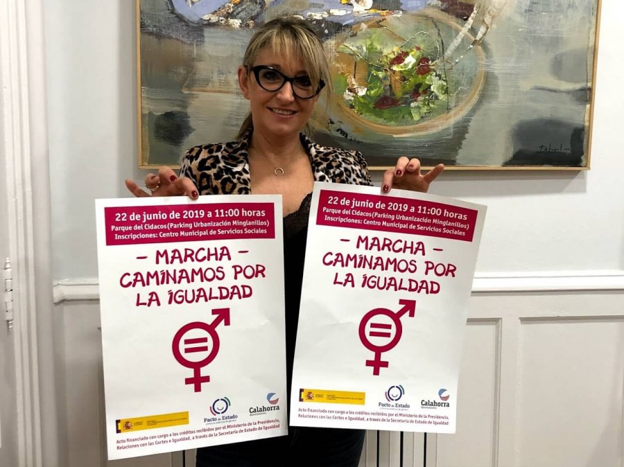 CALAHORRA cartel marcha por la igualdad