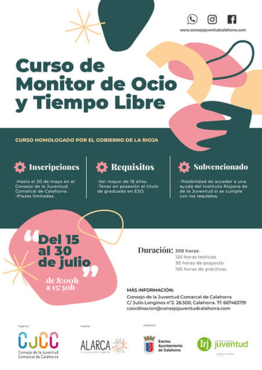 CALAHORRA curso monitor ocio y tiempo libre CJC