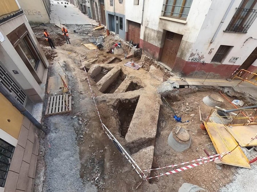 CALAHORRA restos calle Eras 19 mayo 2021