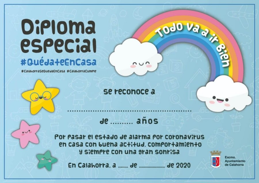 CALAHORRA diploma niños color