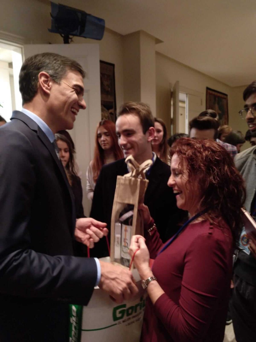 IES CELSO DÍAZ CON PEDRO SANCHEZ