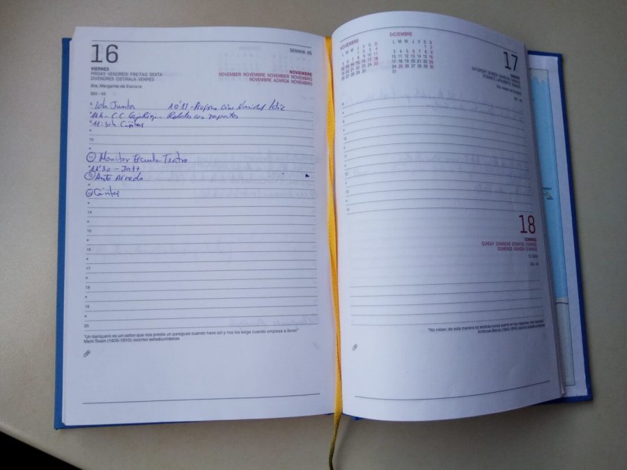 AGENDA FINDE 16 NOVIEMBRE