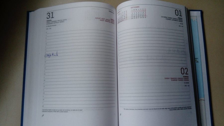 AGENDA FINDE 31 AGOSTO