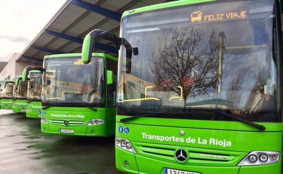 autobuses en Logroño