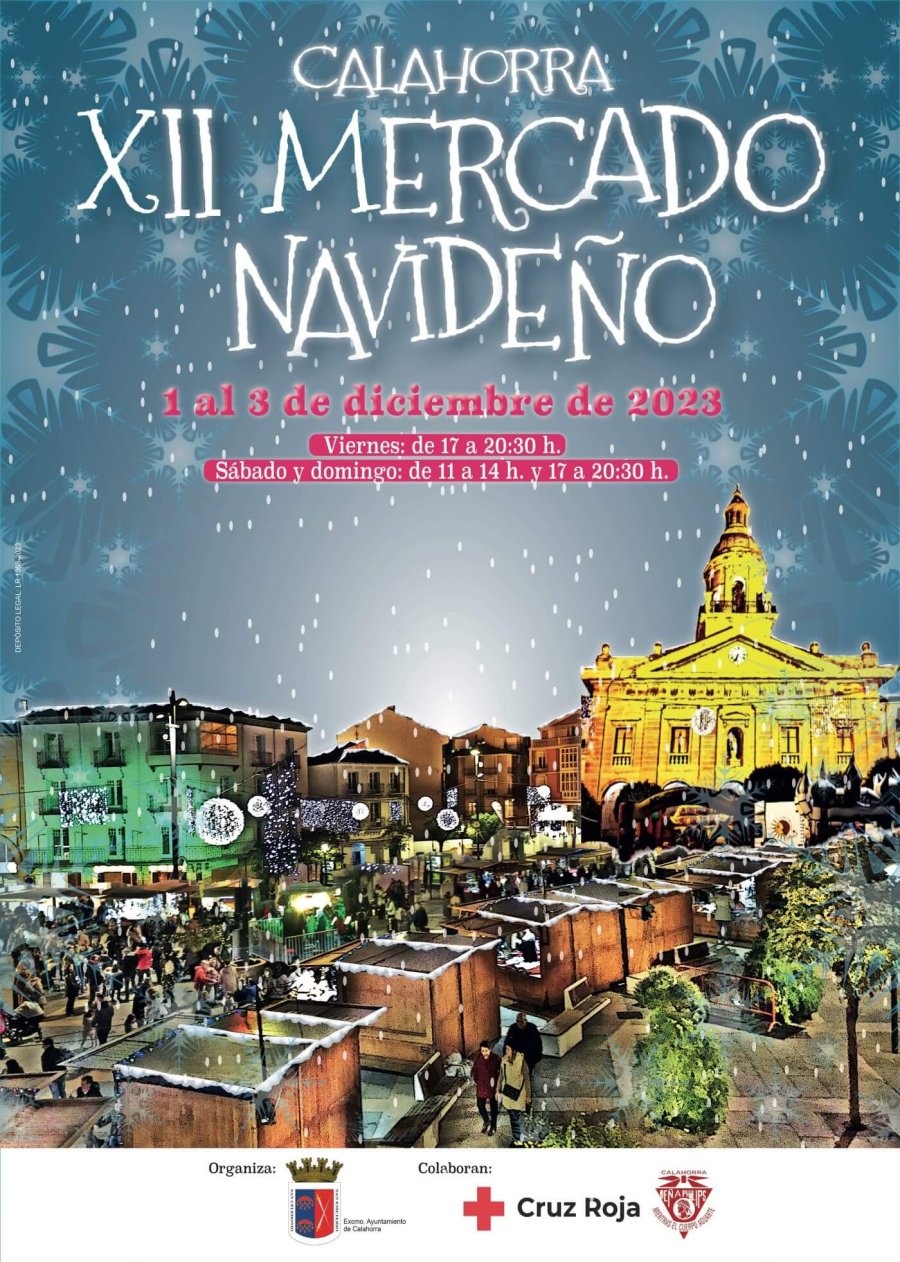 CALAHORRA mercado navideño 1 cartel