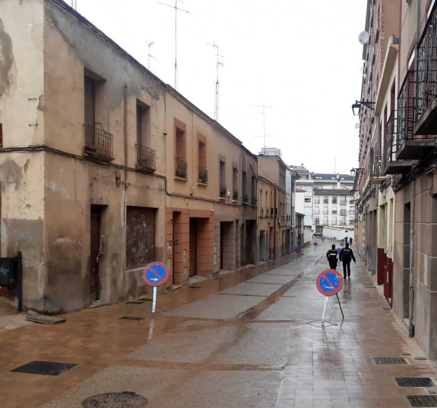 CALAHORRA calle eras apertura 1 tramo DESPUES
