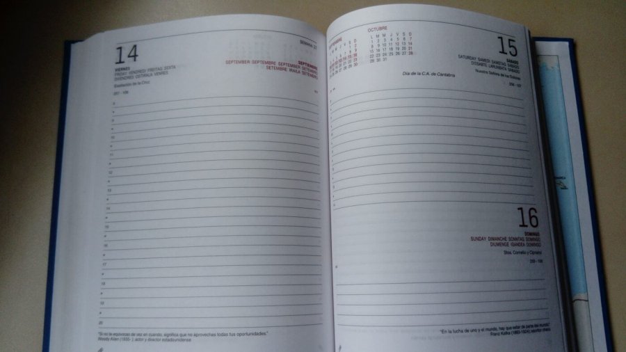 AGENDA FINDE 14 SEPT