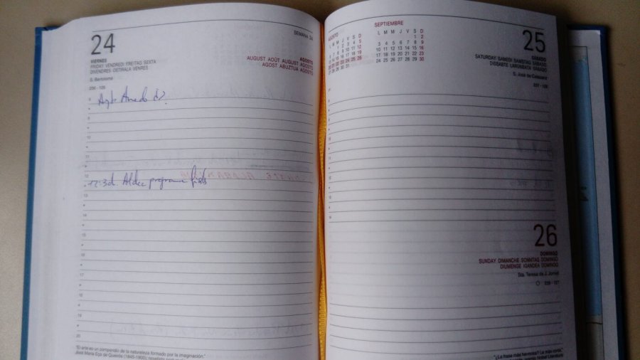 AGENDA FINDE 24 AGOSTO