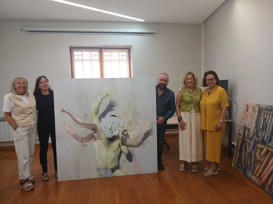 2024 Jurado con el cuadro ganador Certamen Nacional de Pintura Ciudad de Calahorra