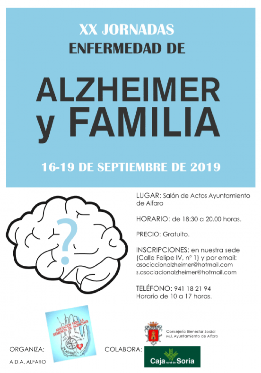 ALFARO JORNADAS ALZHEIMER ALFARO JORNADAS ALZHEIMER
