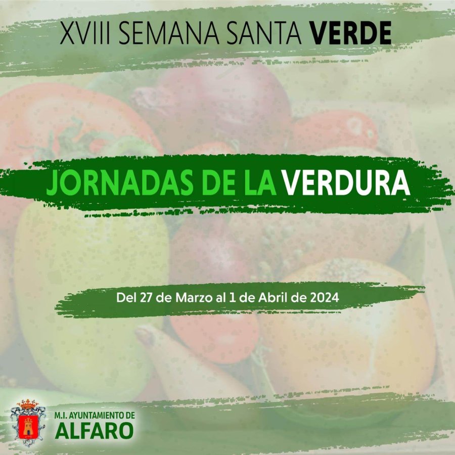 ALFARO jornadas verdura cartel