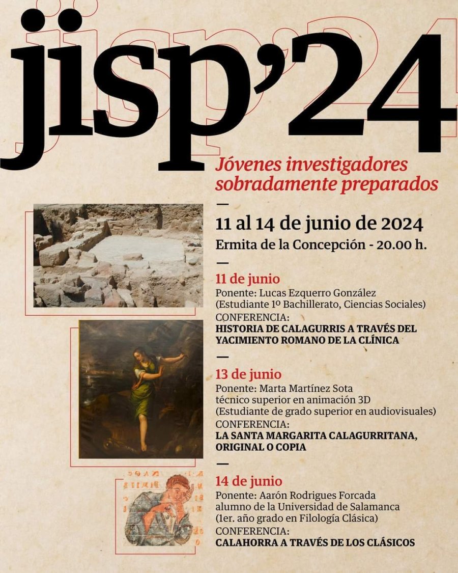 CALAHORRA amigos historia cartel charlas jovenes investigadores