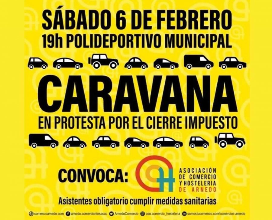ARNEDO caravana contra cierre impuesto