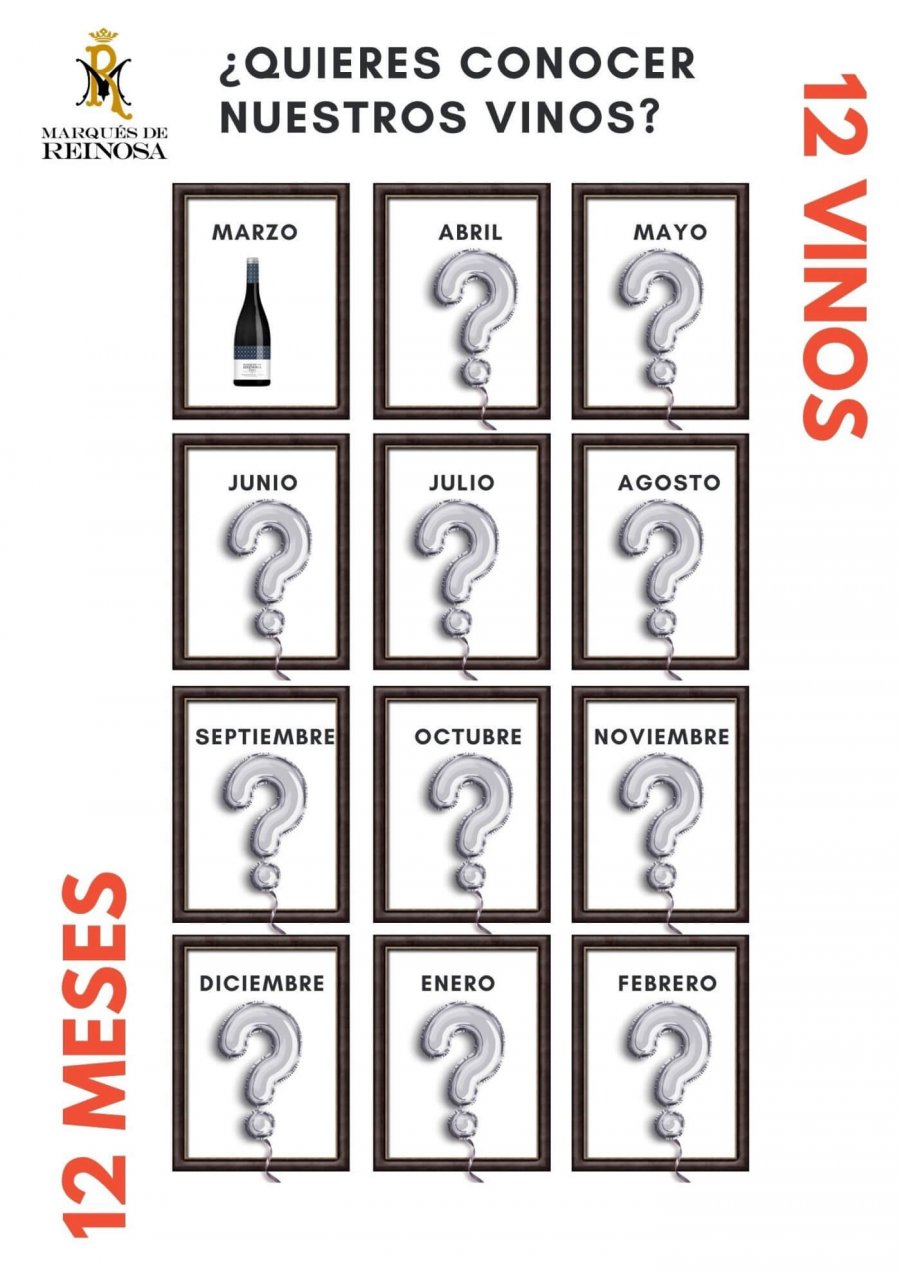 BODEGA MARQUES REINOSA campana 12 meses 12 vinos