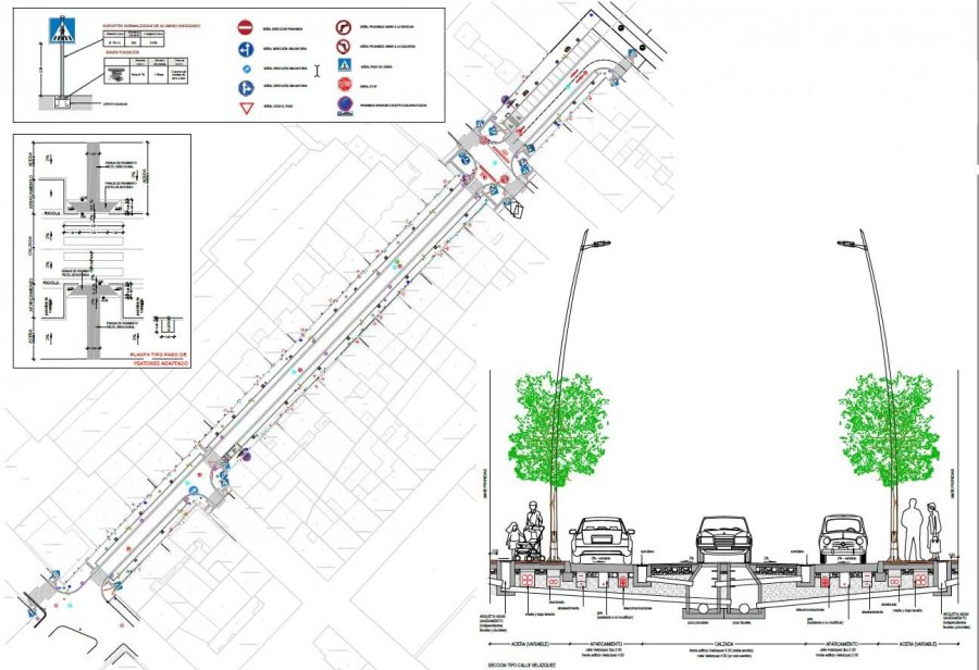 CALAHORRA calle Velázquez plano obras