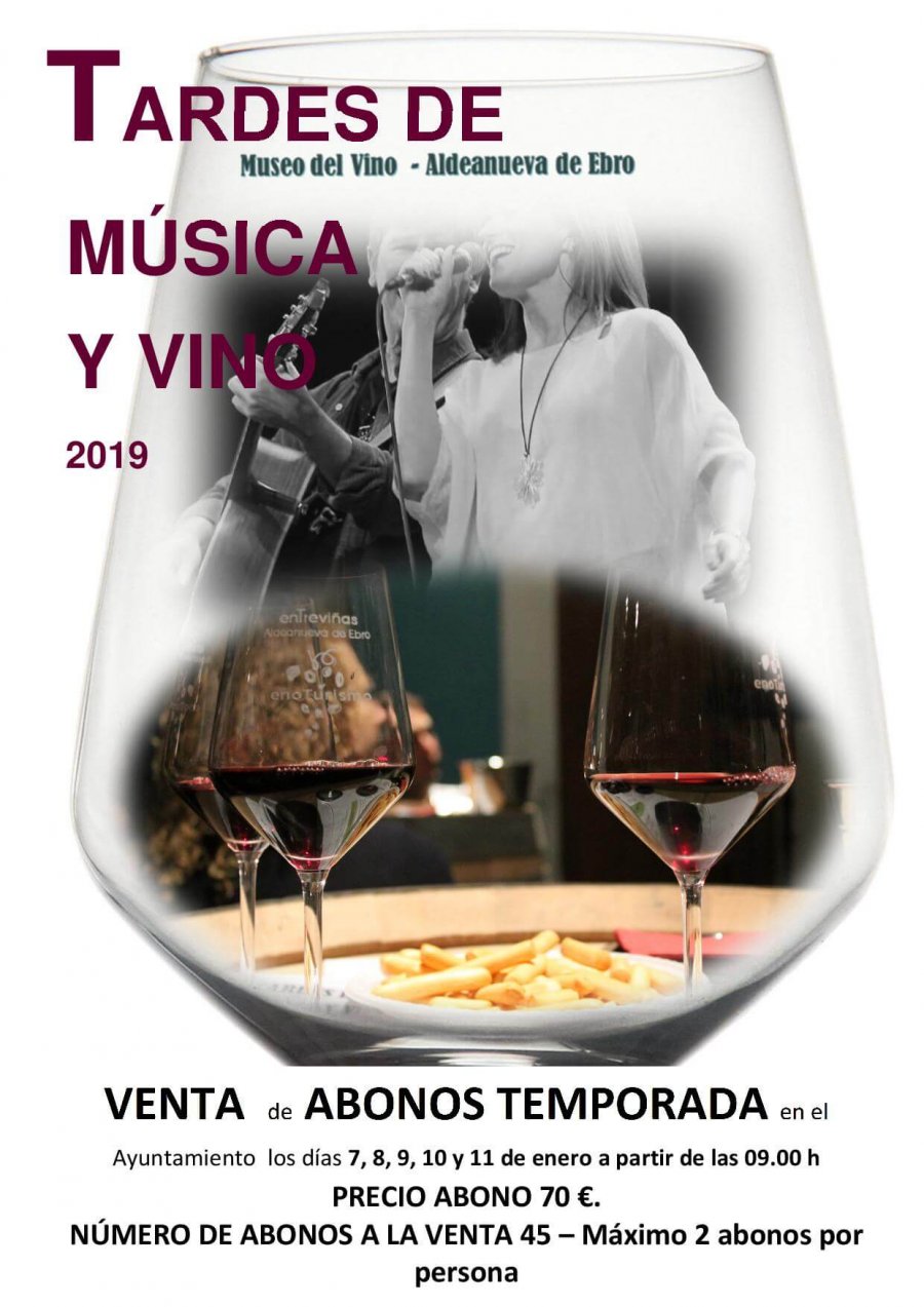 ALDEA TARDES MUSICA Y VINO CARTEL
