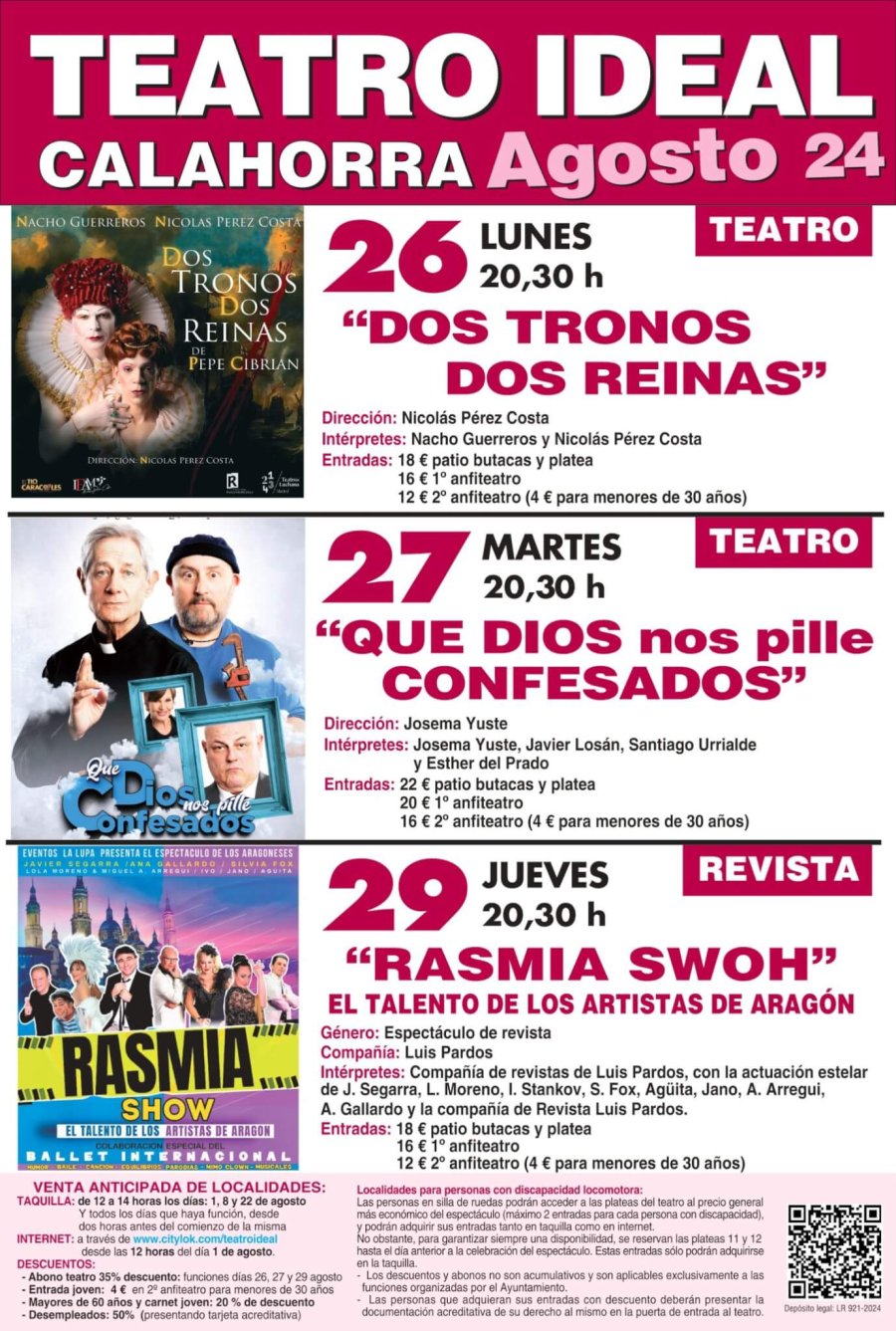 CALAHORRA 2024 Cartel Teatro Agosto