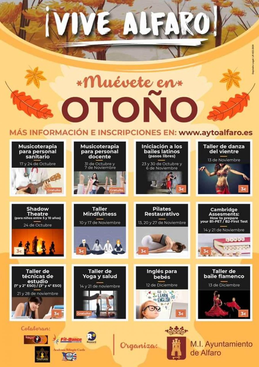ALFARO cursos organizados por ayuntamiento