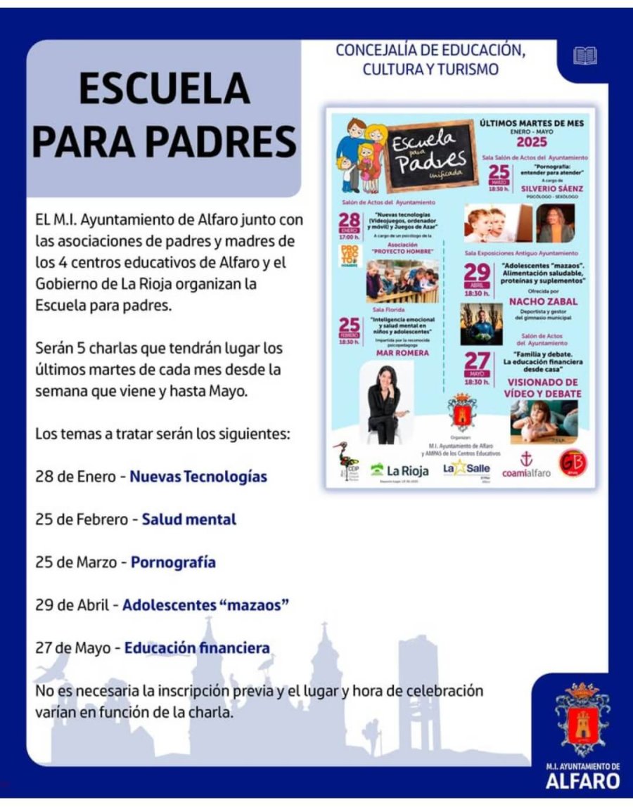 ALFARO cartel escuela padres