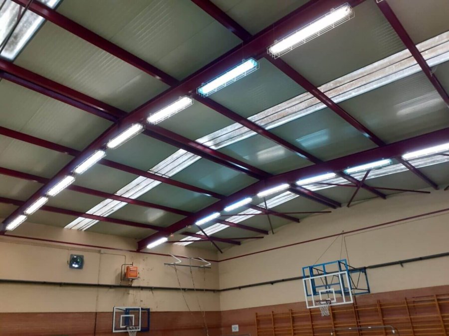 POLIDEPORTIVO LA ESTACIÓN cambio iluminación 2