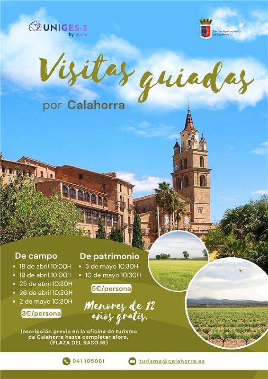 CALAHORRA visitas guiadas primavera 2026 cartel