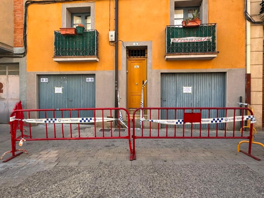 CALAHORRA hundimiento suelo vivienda calle El Sol
