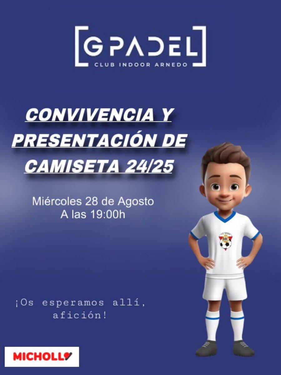 CD ARNEDO presentacion patrocinador y camiseta