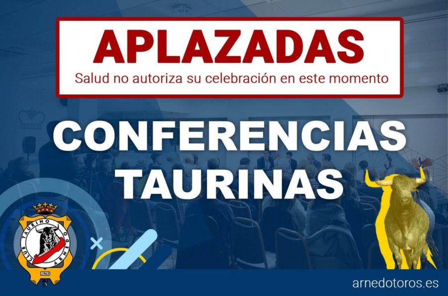 CLUB TAURINO conferencias suspendidas