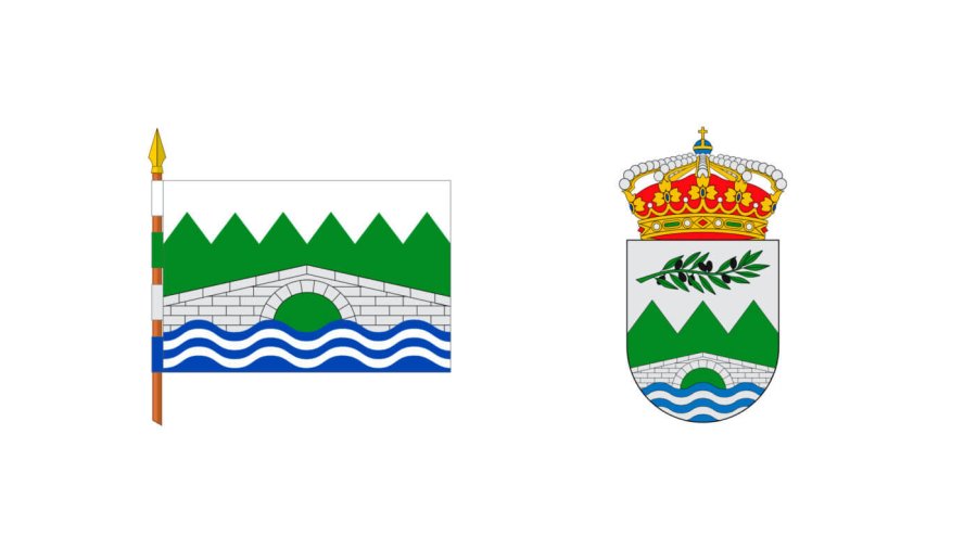 Bandera y escudo Santa Eulalia Bajera