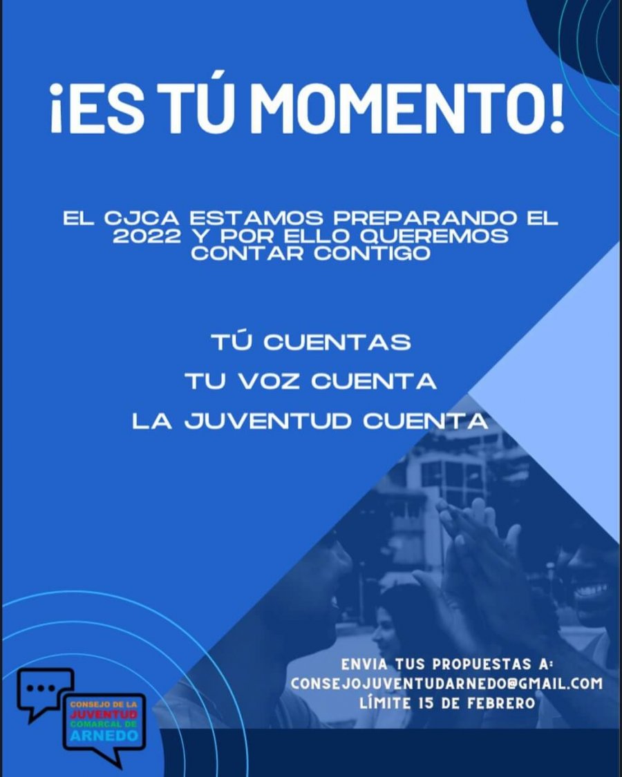 CONSEJO JUVENTUD ARNEDO campaña es tu momento