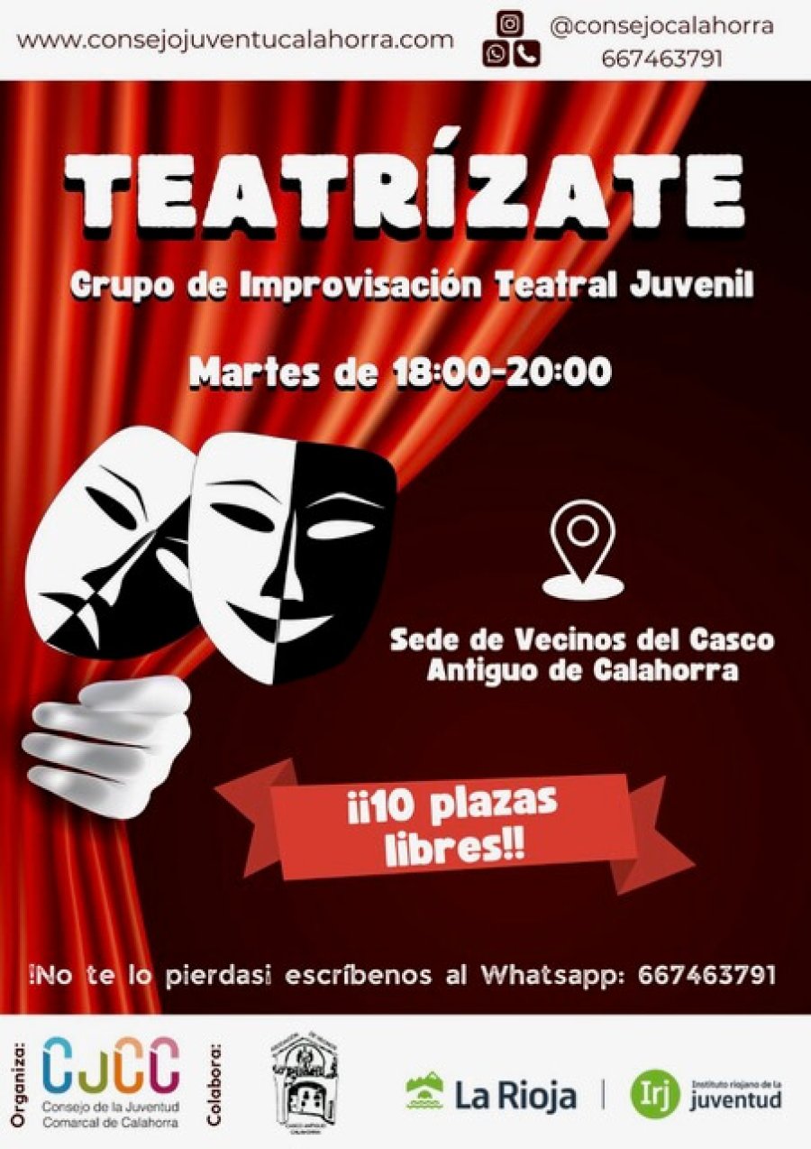 CALAHORRA Consejo juventud Cartel Teatrízate