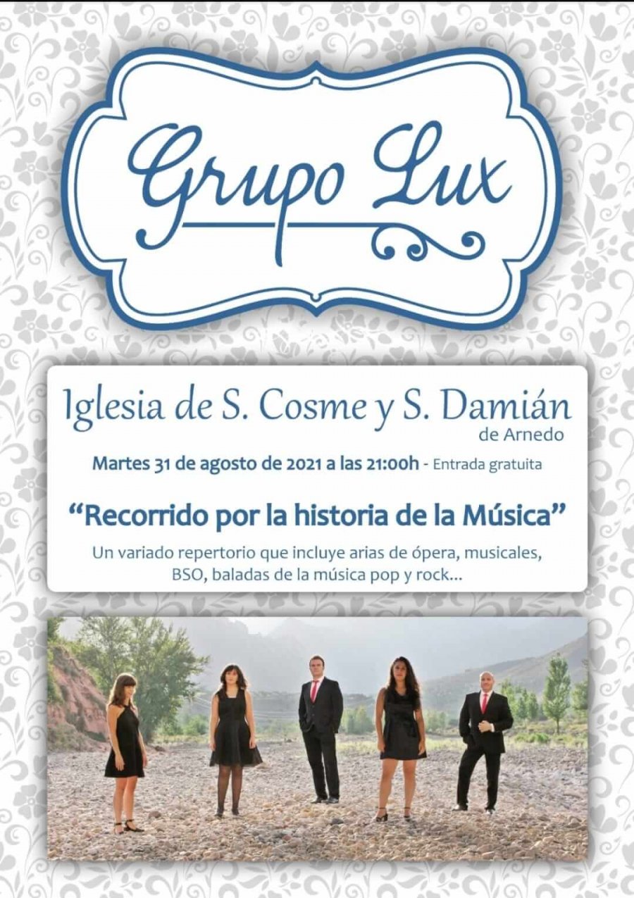 GRUPO LUX cartel concierto 31 agosto