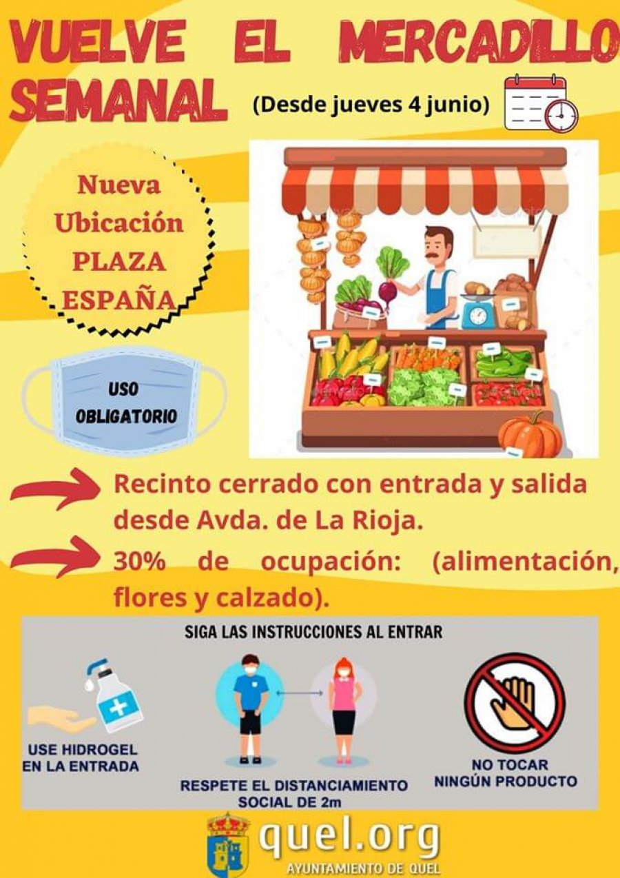 QUEL mercadillo reapertura